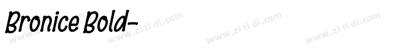Bronice Bold字体转换